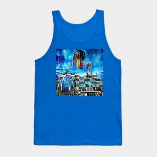 Keyhole and binary code Tank Top